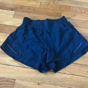 Navy Lululemon shorts size 2